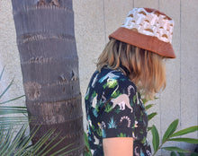 Load image into Gallery viewer, Mushroom Cord Bucket Hat, Unisex Neutral Corduroy Sun Hat, Streetwear Surf Wear Fashion, Beach Wear