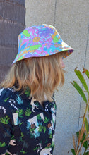 Load image into Gallery viewer, Popsicle Sun Brights Bucket Hat, Unisex Psychedelic Sun Hat, Dopamine Dressing, 90s Style Beach Surf Wear, Street Graffiti