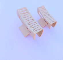 Load image into Gallery viewer, Mid Size Mini Rectangle Grip Hair Claw, Multiple Colours Checker Tortoise Hair Clip