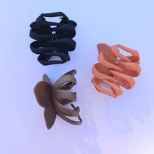 Load image into Gallery viewer, Large Butterfly Hair Claw, Matte Hair Clips, Neutral Autumn Tone
