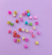 Load image into Gallery viewer, Flower Hair Claw Minis, Matte Floral Hair Clips, Pastel & Brights Y2K Look 90s Style