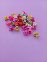 Load image into Gallery viewer, Flower Hair Claw Minis, Matte Floral Hair Clips, Pastel & Brights Y2K Look 90s Style