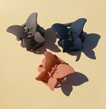 Load image into Gallery viewer, Large Butterfly Hair Claw, Matte Hair Clips, Neutral Autumn Tone