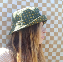 Load image into Gallery viewer, Khaki Shakas Bucket Hat, Unisex 80s 90s Drill Sun Hat, Streetwear Surf Wear Fashion, Beach Wear