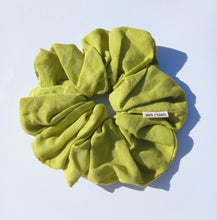 Load image into Gallery viewer, Lime Linen XL Scrunchie, Oversized Fun Scrunchies Australia, Special Occasion Scrunchies