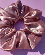 Load image into Gallery viewer, Blush Pink XL Scrunchie in Satin, Oversized Scrunchies Australia