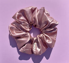 Load image into Gallery viewer, Blush Pink XL Scrunchie in Satin, Oversized Scrunchies Australia