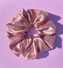 Load image into Gallery viewer, Blush Pink XL Scrunchie in Satin, Oversized Scrunchies Australia