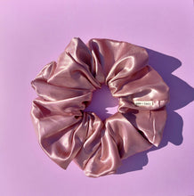 Load image into Gallery viewer, Blush Pink XL Scrunchie in Satin, Oversized Scrunchies Australia