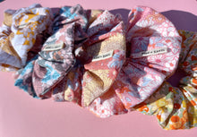Load image into Gallery viewer, Organic Cotton Floral Scrunchie, Large, Australian Scrunchies Cotton