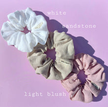Load image into Gallery viewer, Linen Scrunchie Large, Neutrals & Brights, Australian Scrunchies