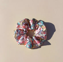 Load image into Gallery viewer, Candy Love Hearts Scrunchie, Large, Australian Scrunchies, Skate Street Wear Fashion, 90s