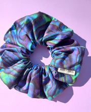 Load image into Gallery viewer, Paua Shell Scrunchie Large, Australian Scrunchies Cotton