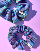 Load image into Gallery viewer, Paua Shell Scrunchie Large, Australian Scrunchies Cotton