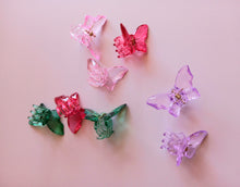 Load image into Gallery viewer, Sopo and Tahti Crystal Look Butterfly Clips