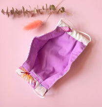 Load image into Gallery viewer, Reusable Fabric Mask / Butterfly Y2K Print with Filter Pocket, Adjustable Straps