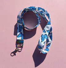 Load image into Gallery viewer, Butterfly Lanyard, Glitter Butterflies Print, Long Lanyard / by Sopo and Tahti