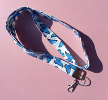 Load image into Gallery viewer, Butterfly Lanyard, Glitter Butterflies Print, Long Lanyard / by Sopo and Tahti