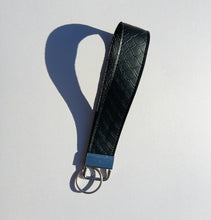 Load image into Gallery viewer, Vegan Snakeskin Keychain Wristlet, Vegan Leather Animal Print Key Fob / by Sopo + Tahti