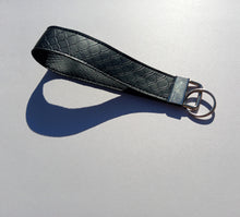 Load image into Gallery viewer, Vegan Snakeskin Keychain Wristlet, Vegan Leather Animal Print Key Fob / by Sopo + Tahti