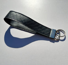 Load image into Gallery viewer, Vegan Snakeskin Keychain Wristlet, Vegan Leather Animal Print Key Fob / by Sopo + Tahti