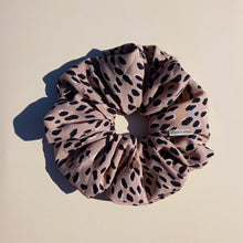 Load image into Gallery viewer, Leopard Print XL Scrunchie in Tan / Blush, Animal Print, Tortoise Look