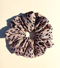 Load image into Gallery viewer, Leopard Print XL Scrunchie in Tan / Blush, Animal Print, Tortoise Look