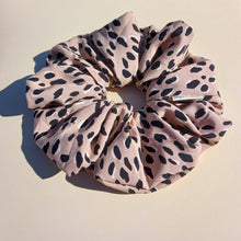 Load image into Gallery viewer, Leopard Print XL Scrunchie in Tan / Blush, Animal Print, Tortoise Look