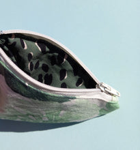 Load image into Gallery viewer, Monstera Tropical Keychain Zipper Pouch, Coin Purse, Accessory Wallet / by Söpö + Tähti
