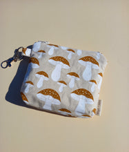 Load image into Gallery viewer, Mushroom Zipper Pouch, Coin Purse, Accessory Wallet / by Söpö + Tähti