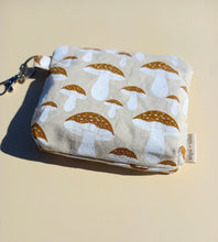 Load image into Gallery viewer, Mushroom Zipper Pouch, Coin Purse, Accessory Wallet / by Söpö + Tähti