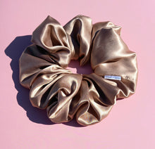 Load image into Gallery viewer, XL Scrunchie in Champagne, Satin Scrunchie