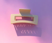 Load image into Gallery viewer, Large Rectangle Grip Hair Claw, Matte Pastel Colours, Hair Clip