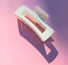 Load image into Gallery viewer, Large Rectangle Grip Hair Claw, Matte Pastel Colours, Hair Clip