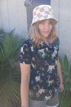 Load image into Gallery viewer, Checkered Bucket Hat, Unisex Sun Hat, Beach Surf Wear
