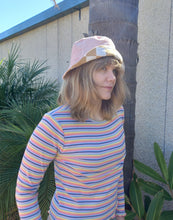Load image into Gallery viewer, Pink Cord Bucket Hat, Unisex Neutral Corduroy Sun Hat, Streetwear Surf Wear Fashion, Beach Wear
