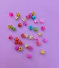 Load image into Gallery viewer, Flower Hair Claw Minis, Matte Floral Hair Clips, Pastel &amp; Brights Y2K Look 90s Style
