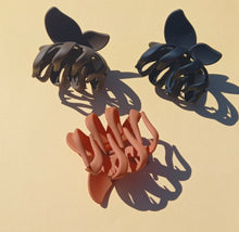 Load image into Gallery viewer, Large Butterfly Hair Claw, Matte Hair Clips, Neutral Autumn Tone
