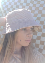 Load image into Gallery viewer, Pink Cord Bucket Hat, Unisex Neutral Corduroy Sun Hat, Streetwear Surf Wear Fashion, Beach Wear
