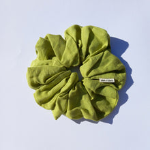 Load image into Gallery viewer, Lime Linen XL Scrunchie, Oversized Fun Scrunchies Australia, Special Occasion Scrunchies
