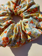 Load image into Gallery viewer, Japanese Cotton Floral XL Scrunchie, Oversized Luxe Scrunchies Australia
