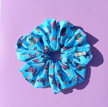 Load image into Gallery viewer, Blue Butterfly XL Scrunchie, Oversized Luxe Scrunchies Australia
