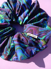 Load image into Gallery viewer, Paua Shell XL Scrunchie, Oversized Luxe Scrunchies Australia
