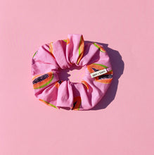 Load image into Gallery viewer, Bright Papaya Scrunchie, Large, Australian Scrunchies Cotton, Pink
