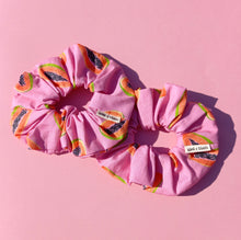 Load image into Gallery viewer, Bright Papaya Scrunchie, Large, Australian Scrunchies Cotton, Pink
