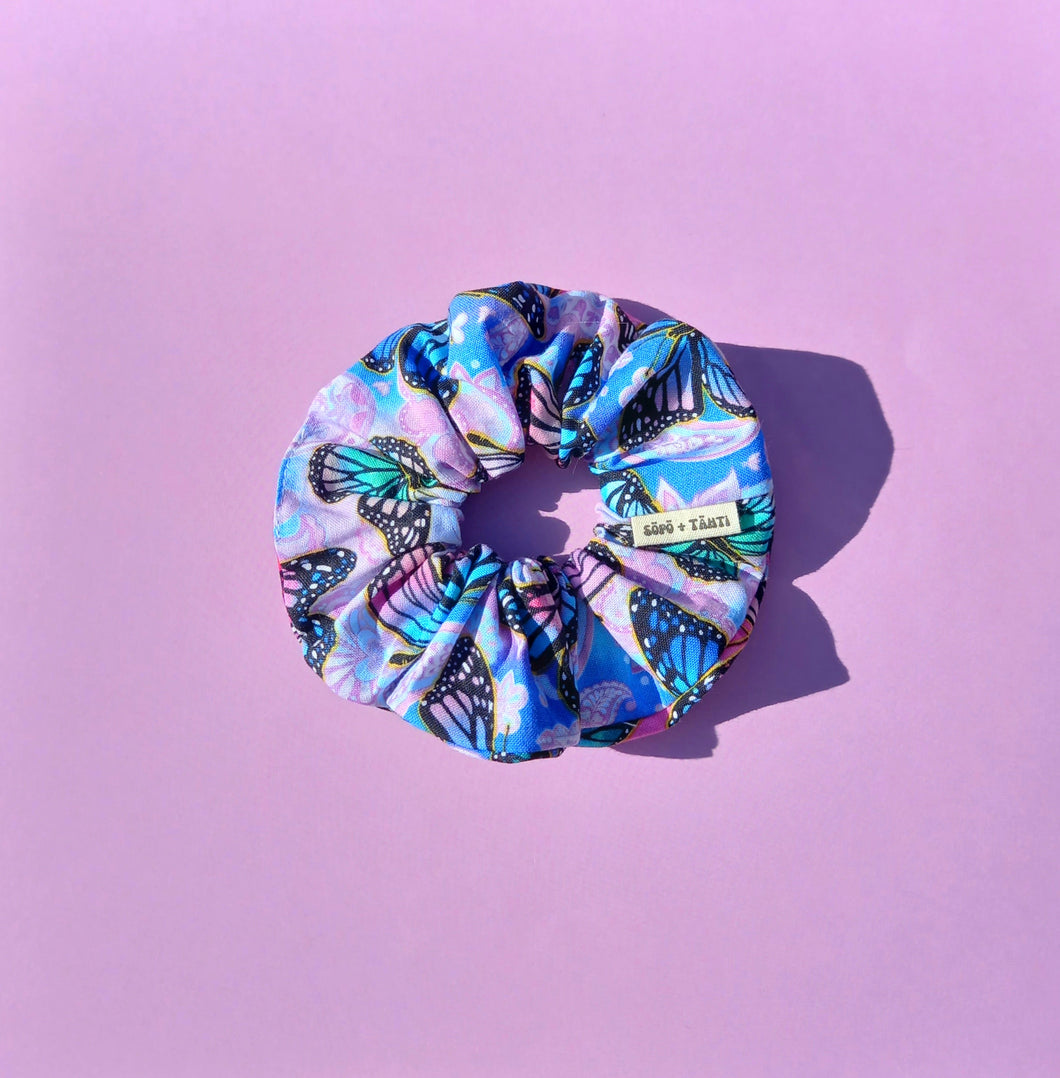 Butterfly Magic Scrunchie, Large, Australian Scrunchies Cotton
