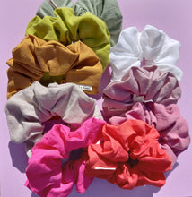 Load image into Gallery viewer, Linen Scrunchie Large, Neutrals &amp; Brights, Australian Scrunchies
