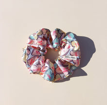 Load image into Gallery viewer, Candy Love Hearts Scrunchie, Large, Australian Scrunchies, Skate Street Wear Fashion, 90s
