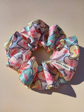 Load image into Gallery viewer, Candy Love Hearts Scrunchie, Large, Australian Scrunchies, Skate Street Wear Fashion, 90s
