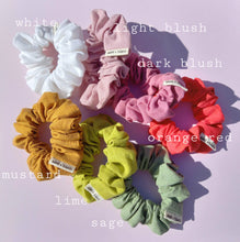 Load image into Gallery viewer, Linen Scrunchie, Brights &amp; Neutrals, Chic Size Regular, Australian Scrunchies
